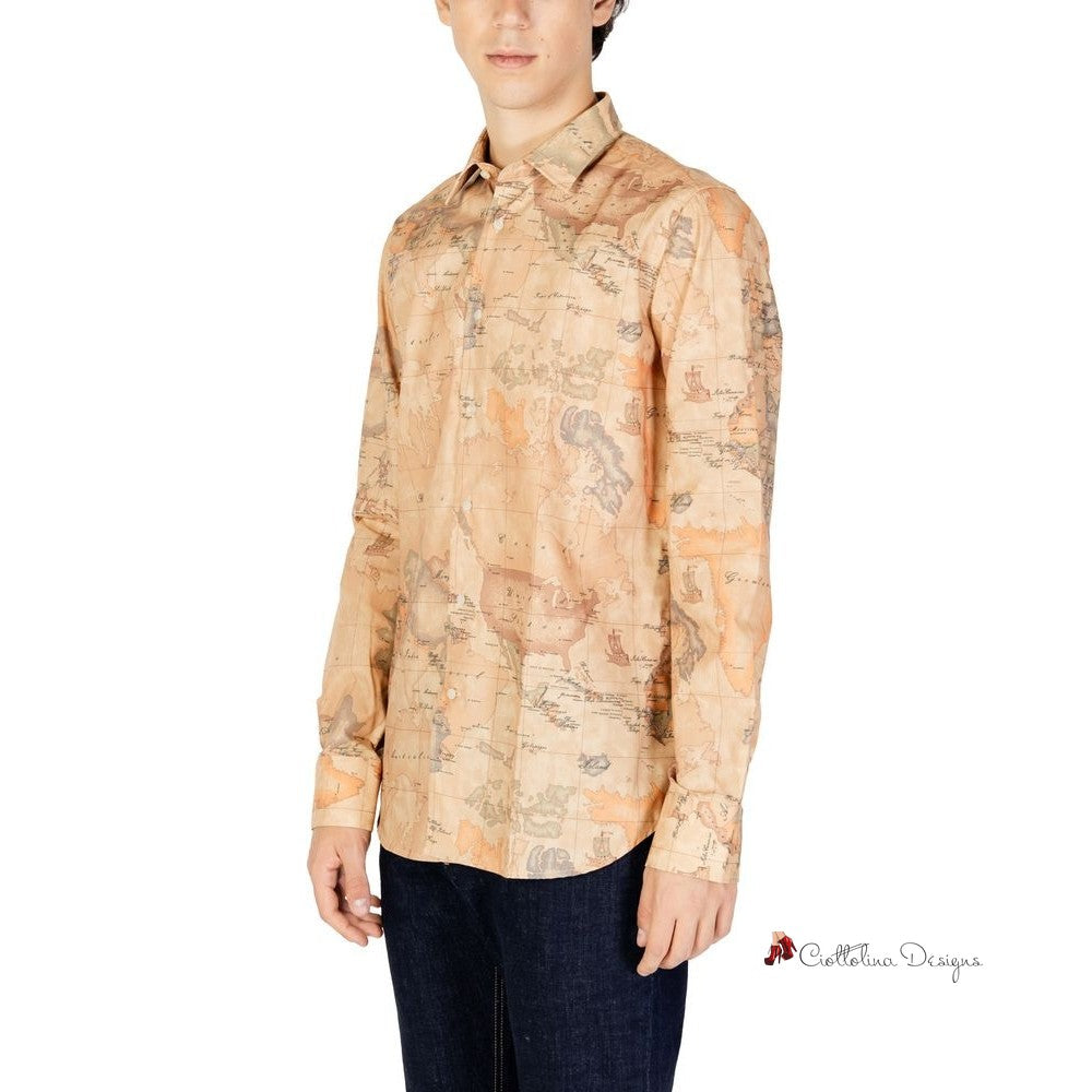 Beige Polyester Shirt