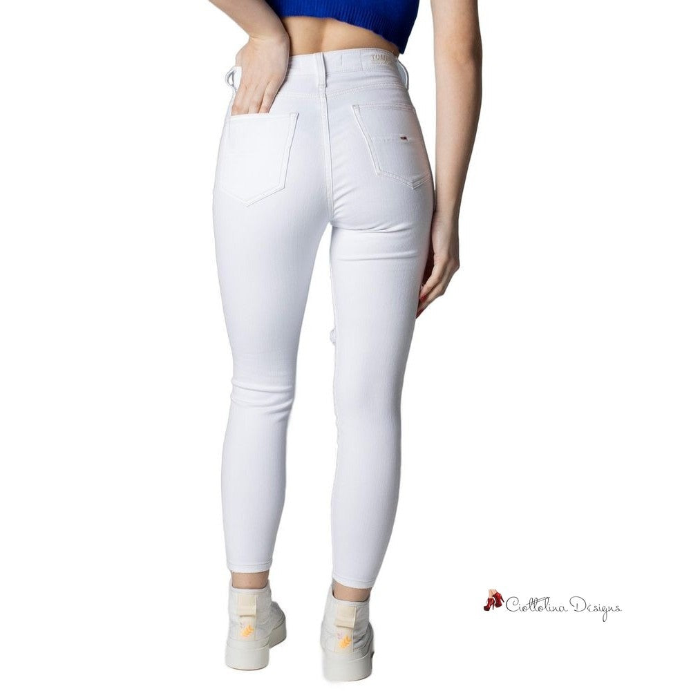 White Cotton Jeans & Pant