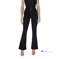 Black Cotton Jeans & Pant