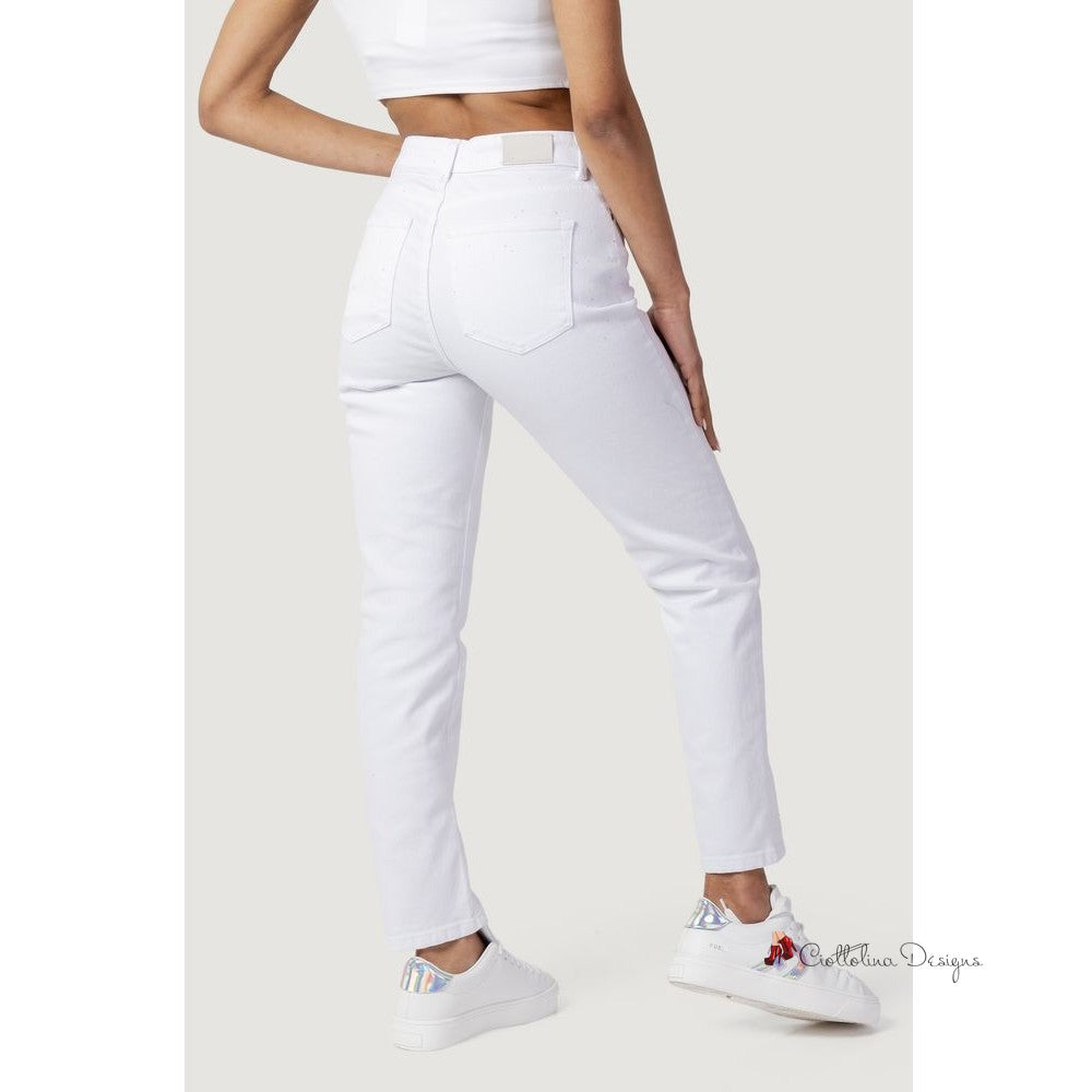 White Cotton Jeans & Pant