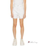 White Cotton Rigenerato Short