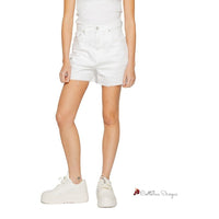 White Cotton Rigenerato Short