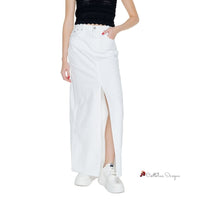 White Cotton Rigenerato Skirt