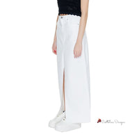 White Cotton Rigenerato Skirt