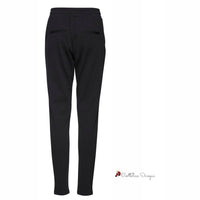 Black Polyester Jeans & Pant