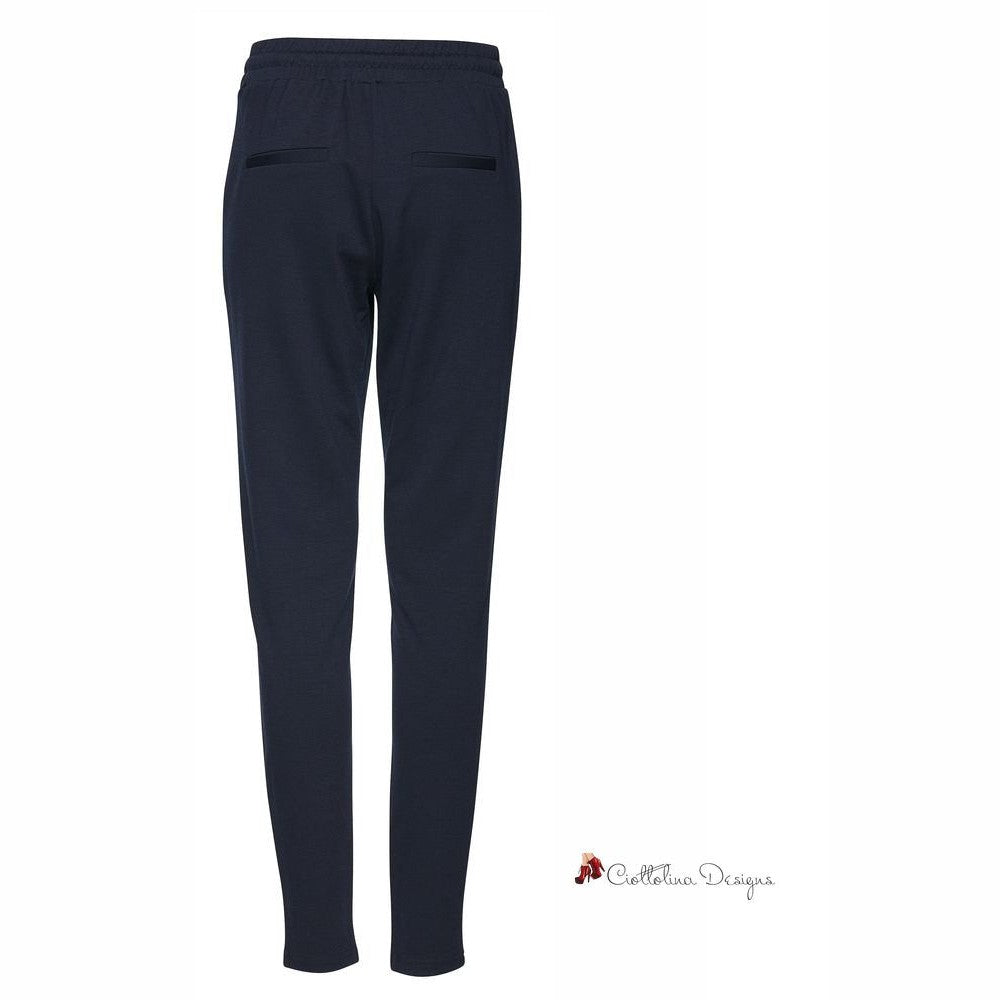 Blue Polyester Jeans & Pant