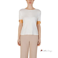 Beige Viscose Tops & T-Shirt