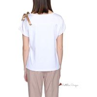 White Cotton Tops & T-Shirt