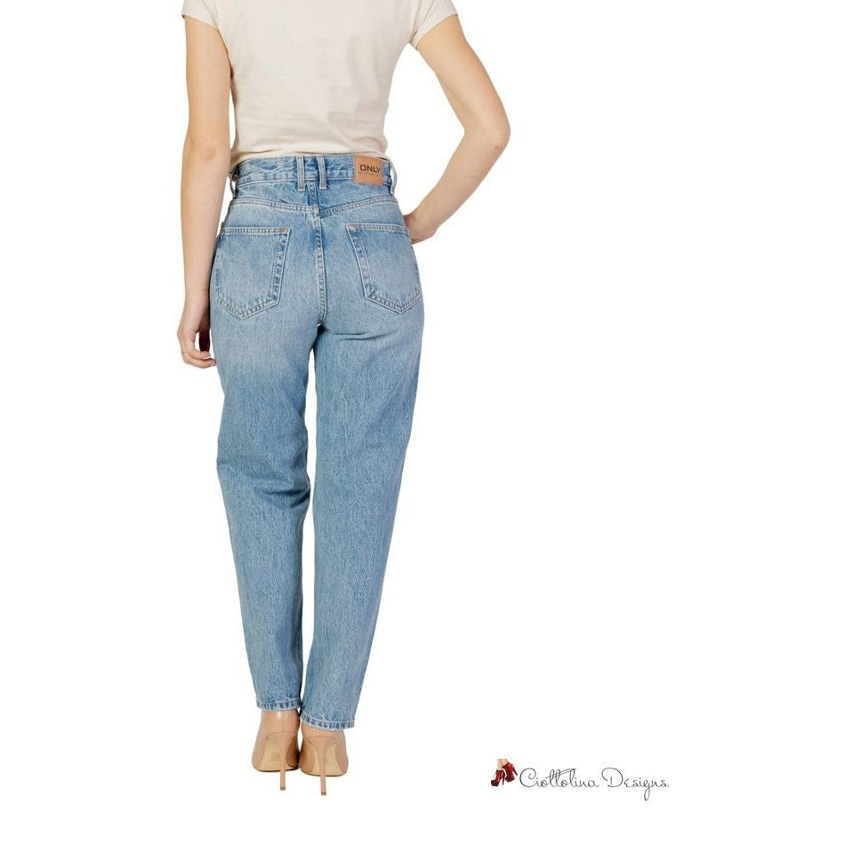 Light Blue Cotton Jeans & Pant