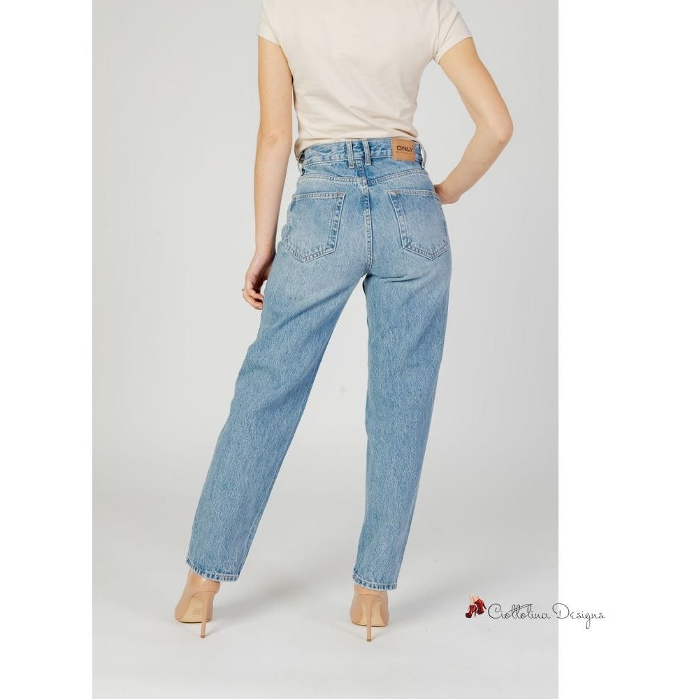 Light Blue Cotton Jeans & Pant