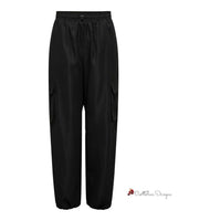 Black Cotton Jeans & Pant