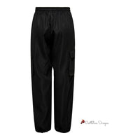 Black Cotton Jeans & Pant