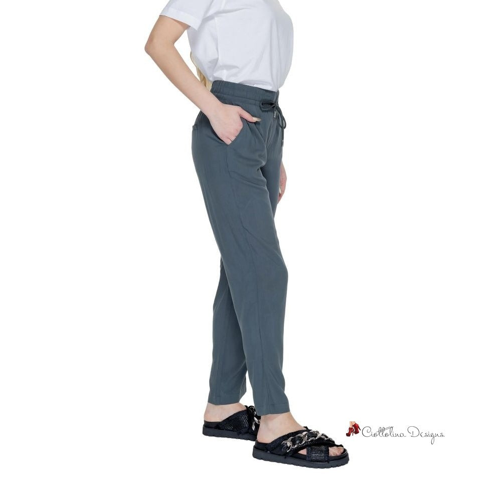 Green Viscose Jeans & Pant