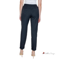 Gray Polyester Jeans & Pant