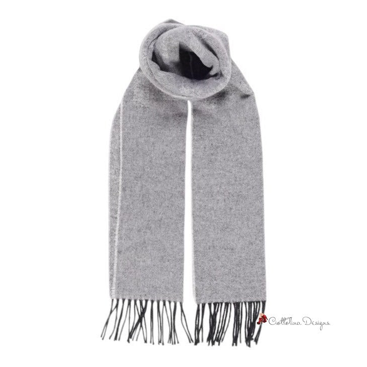 Gray Cotton Scarf