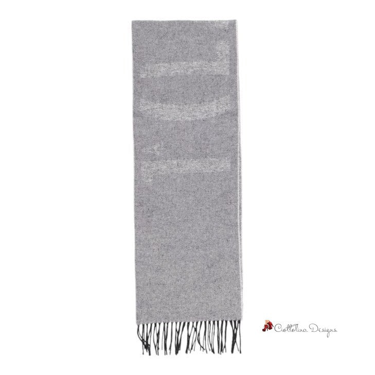 Gray Cotton Scarf