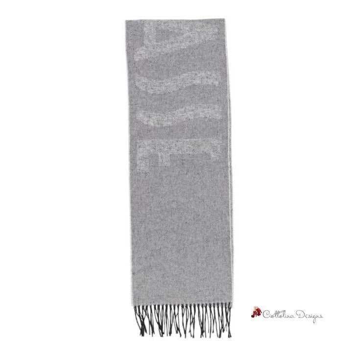 Gray Cotton Scarf