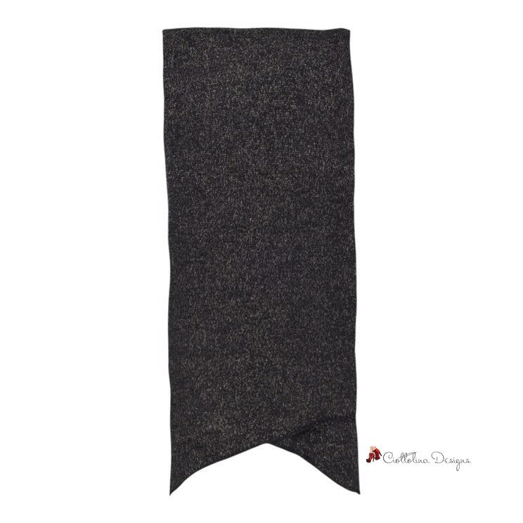 Black Recycled Polyester Scarf