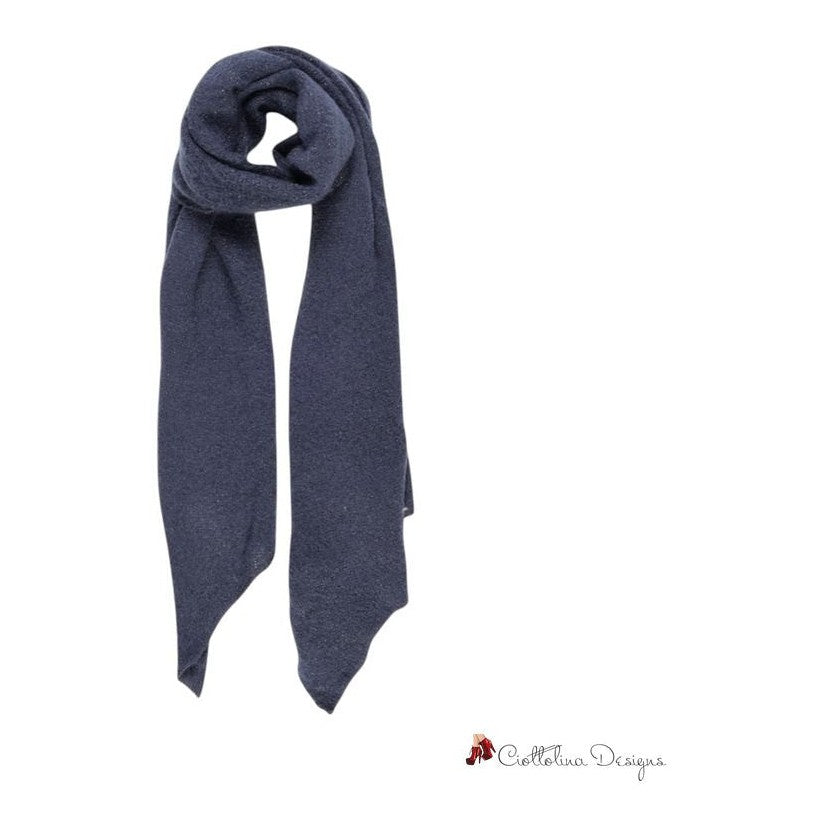 Blue Recycled Polyester Scarf