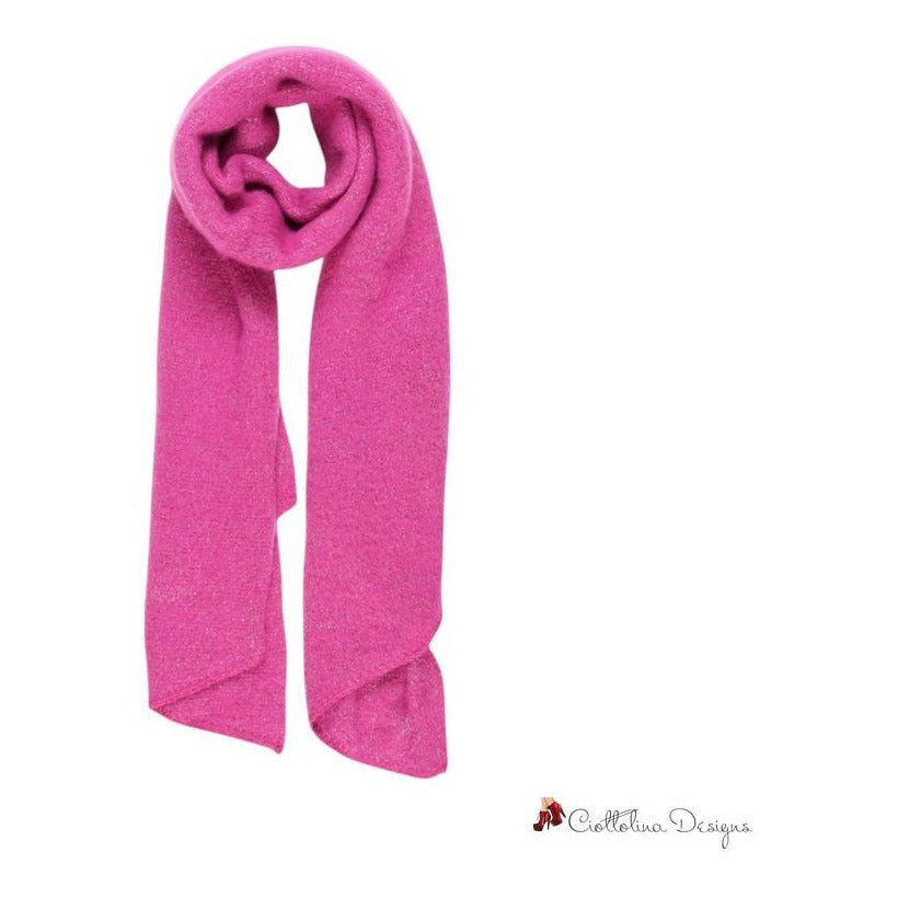 Pink Recycled Polyester Scarf