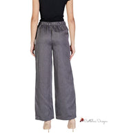 Gray Polyester Jeans & Pant