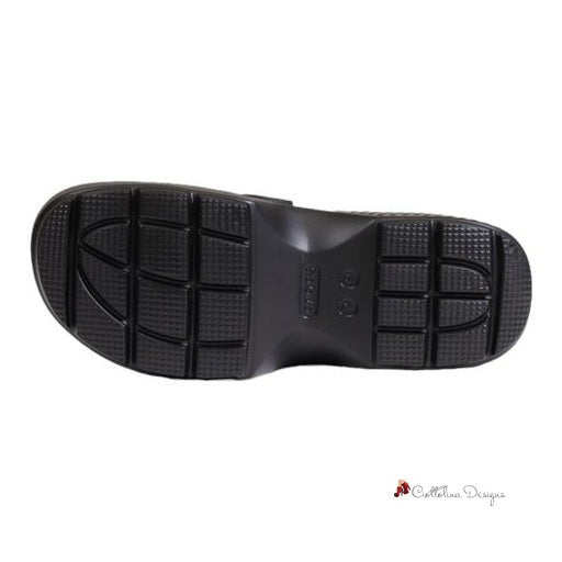 Black Synthetic Sandal