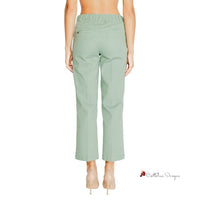 Turquoise Cotton Jeans & Pant