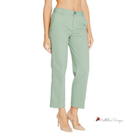 Turquoise Cotton Jeans & Pant