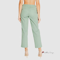 Turquoise Cotton Jeans & Pant