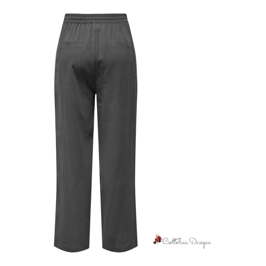 Gray Viscose Jeans & Pant