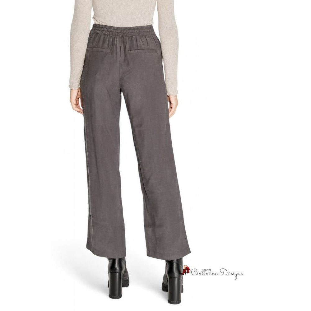 Gray Viscose Jeans & Pant