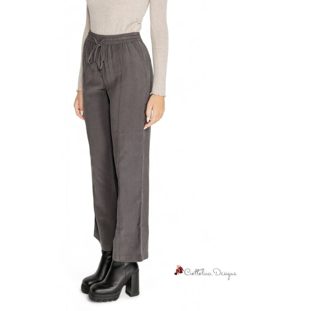 Gray Viscose Jeans & Pant