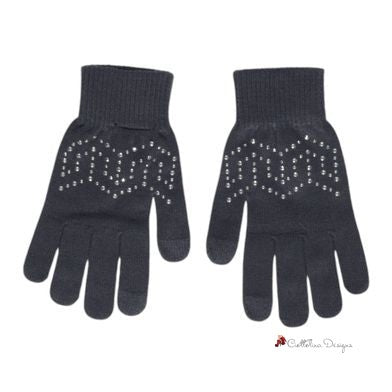 Gray Recycled Polyester Glove