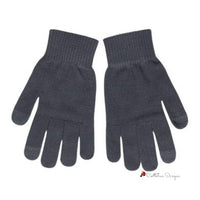 Gray Recycled Polyester Glove