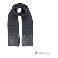 Gray Polyester Scarf