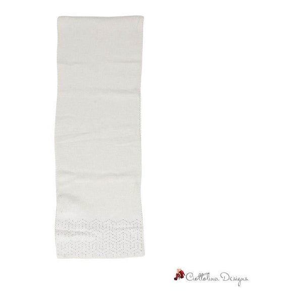 Beige Polyester Scarf