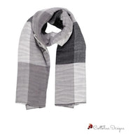 Black Recycled Polyester Scarf