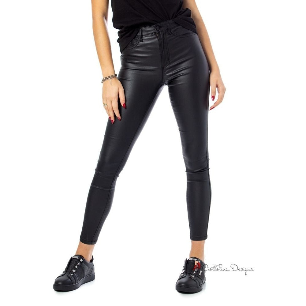 Black Viscose Jeans & Pant