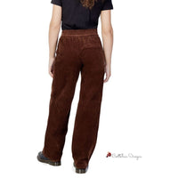 Brown Cotton Jeans & Pant