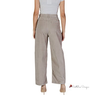 Beige Cotton Jeans & Pant