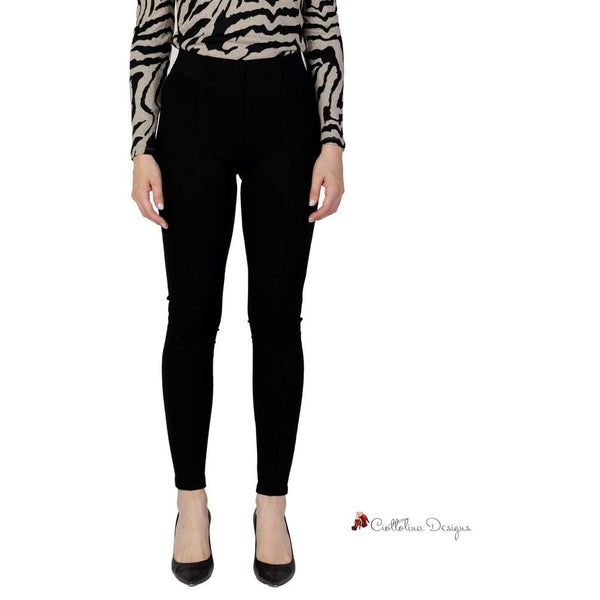 Black Viscose Jeans & Pant