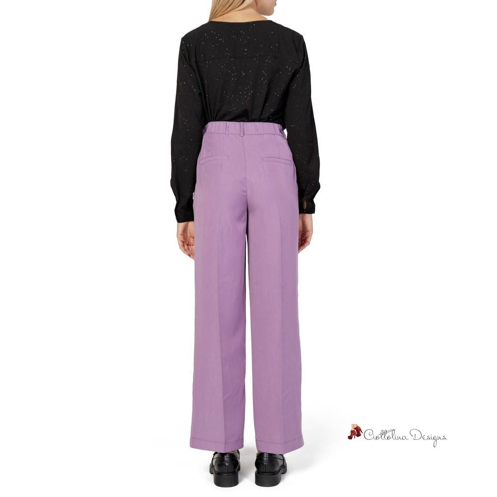 Purple Lyocell Jeans & Pant