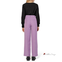 Purple Lyocell Jeans & Pant