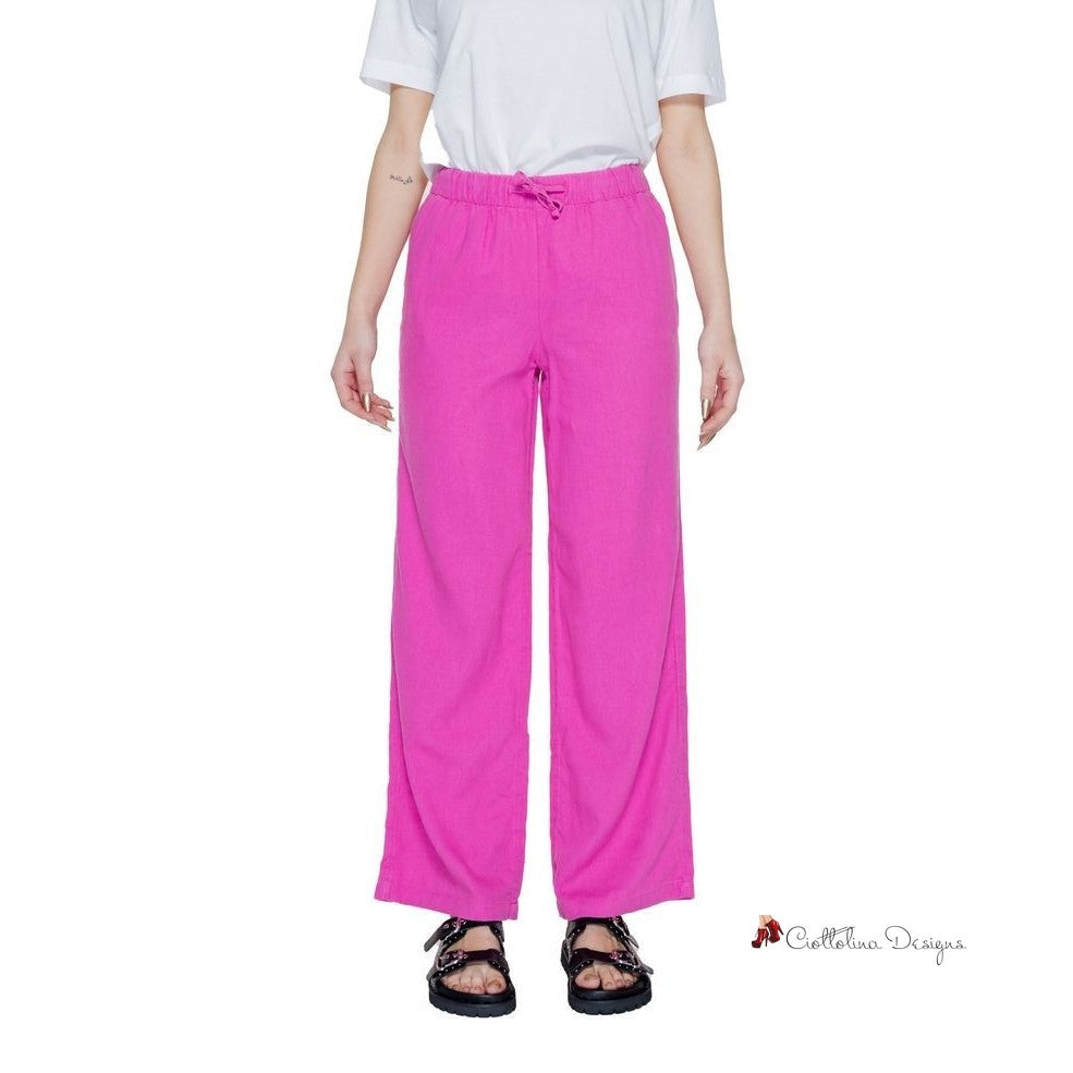 Pink Linen Jeans & Pant