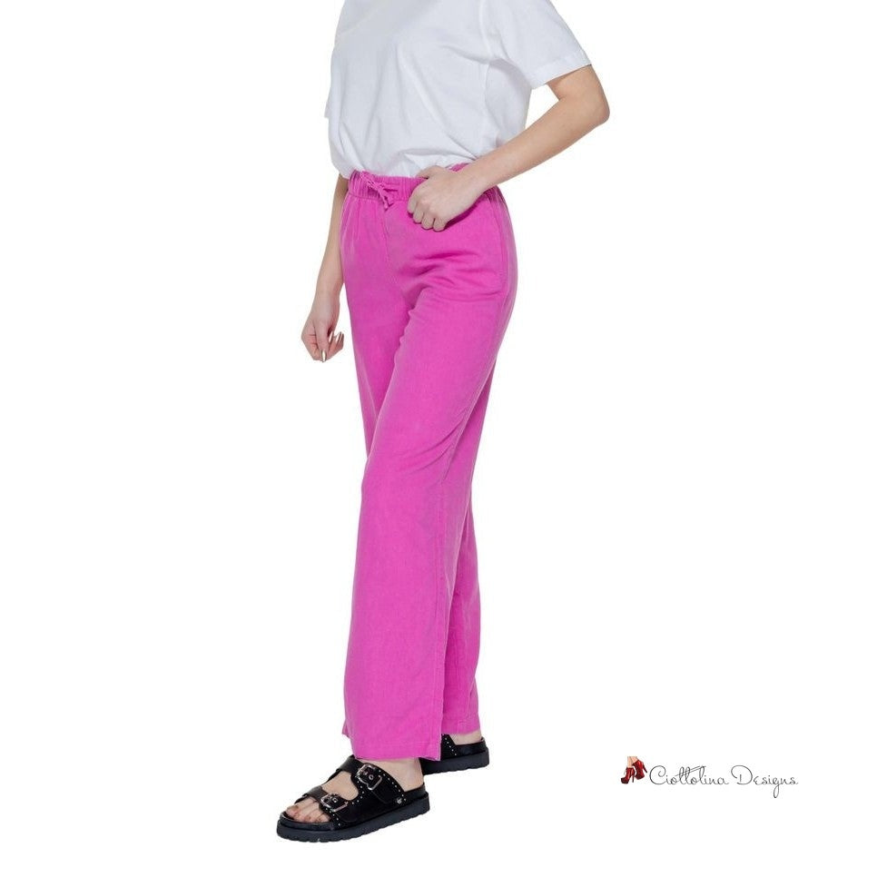 Pink Linen Jeans & Pant