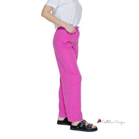 Pink Linen Jeans & Pant