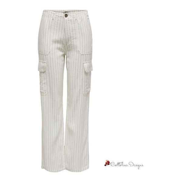 White Linen Jeans & Pant