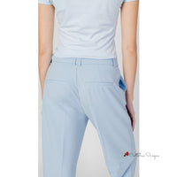 Blue Polyester Jeans & Pant