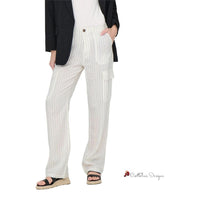 White Linen Jeans & Pant