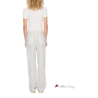 White Linen Jeans & Pant